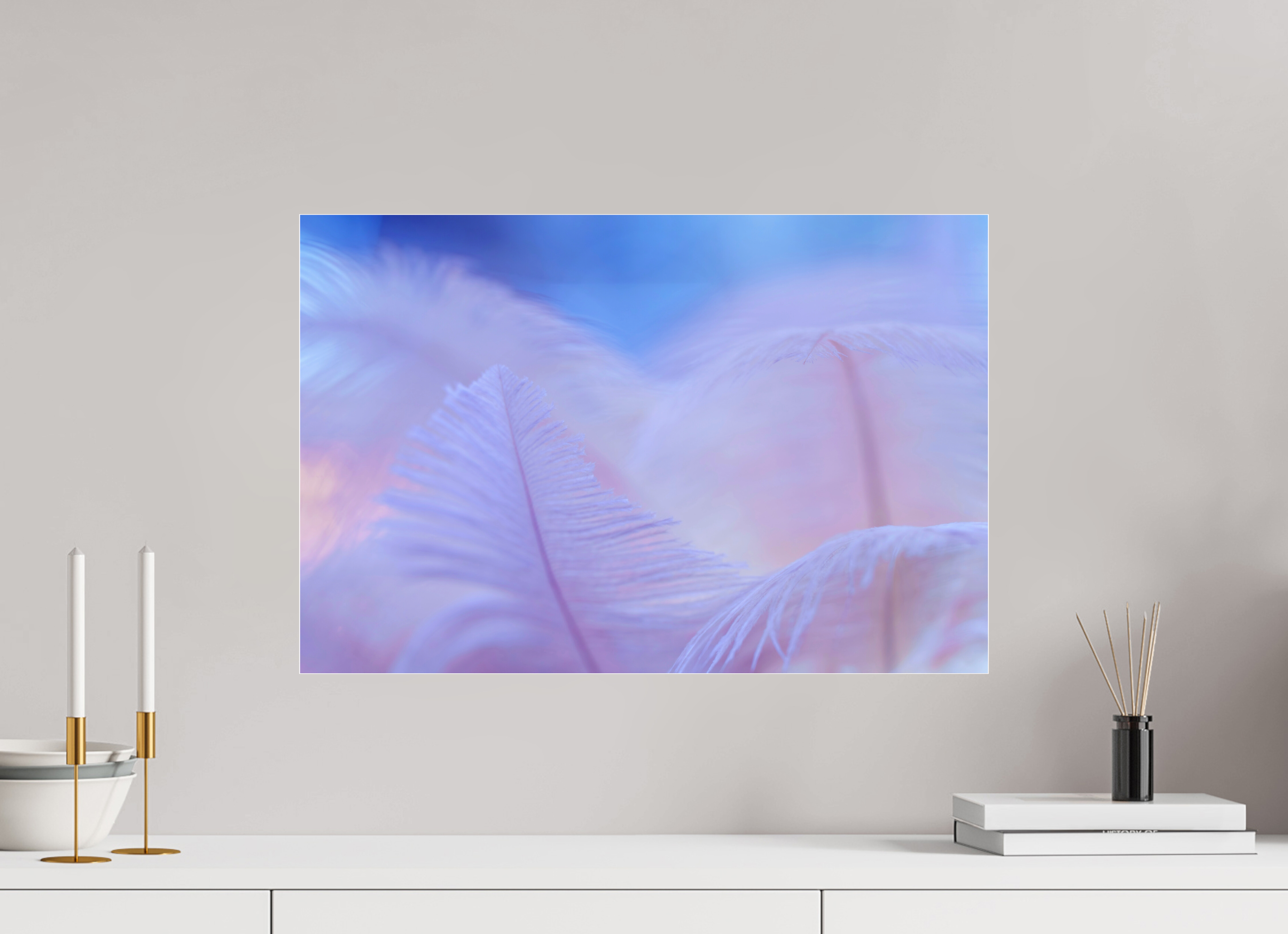60 x 40 cm, Photo Print Under Acrylic Glass Light as a feather