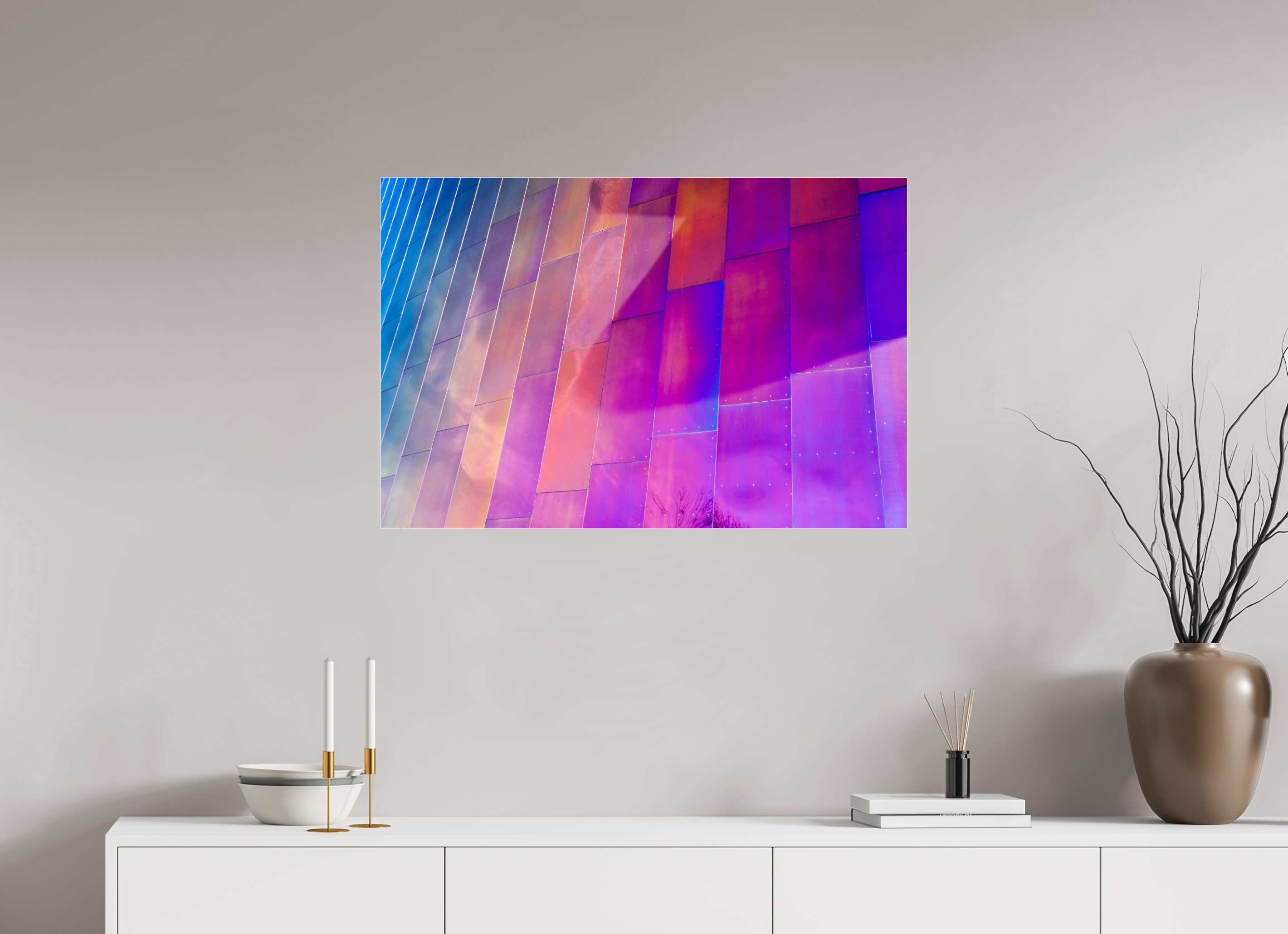 90 x 60 cm, Photo Print Under Acrylic Glass Chromatic Dream