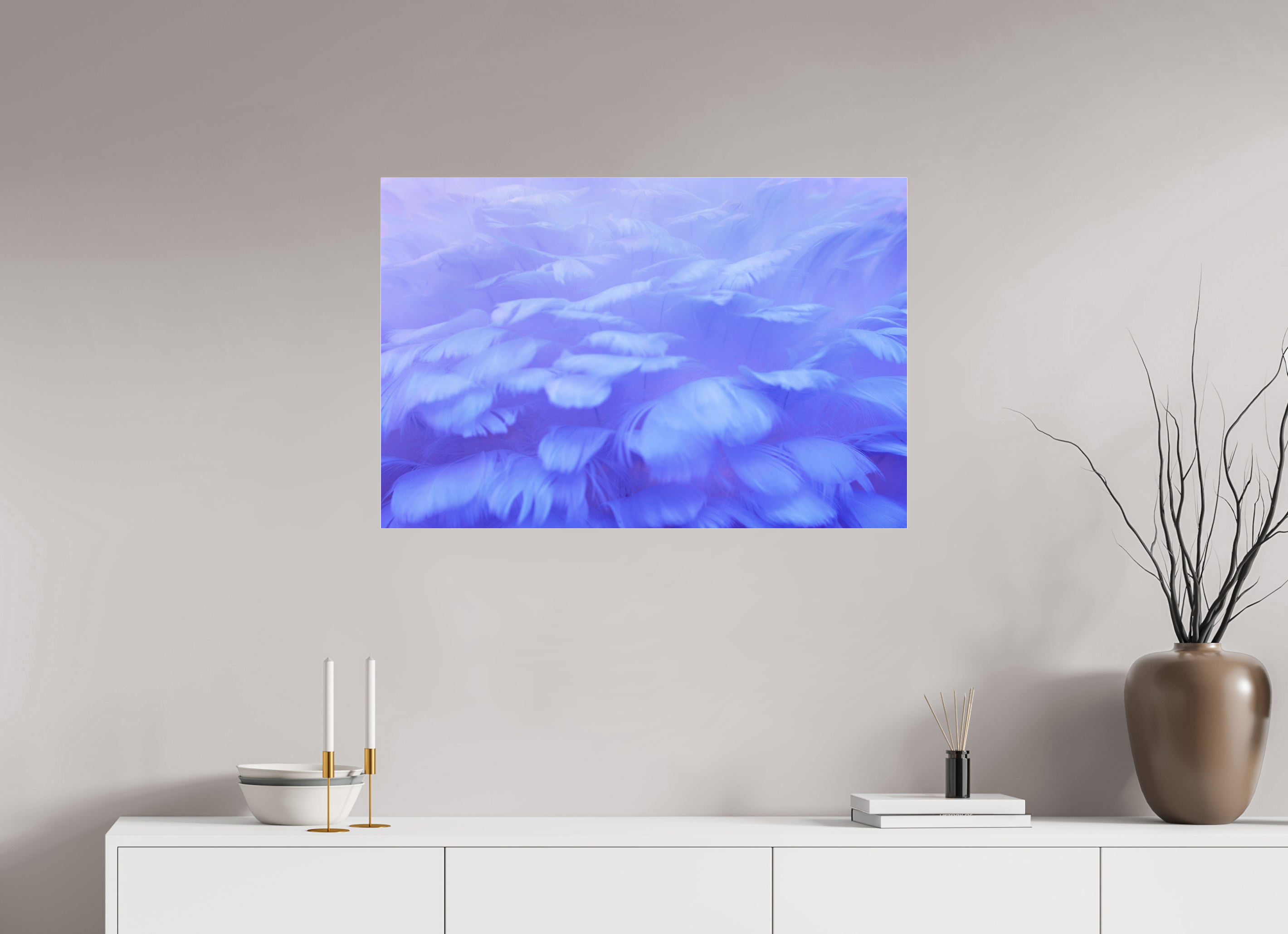 90 x 60 cm, Photo Print Under Acrylic Glass Soft Wings