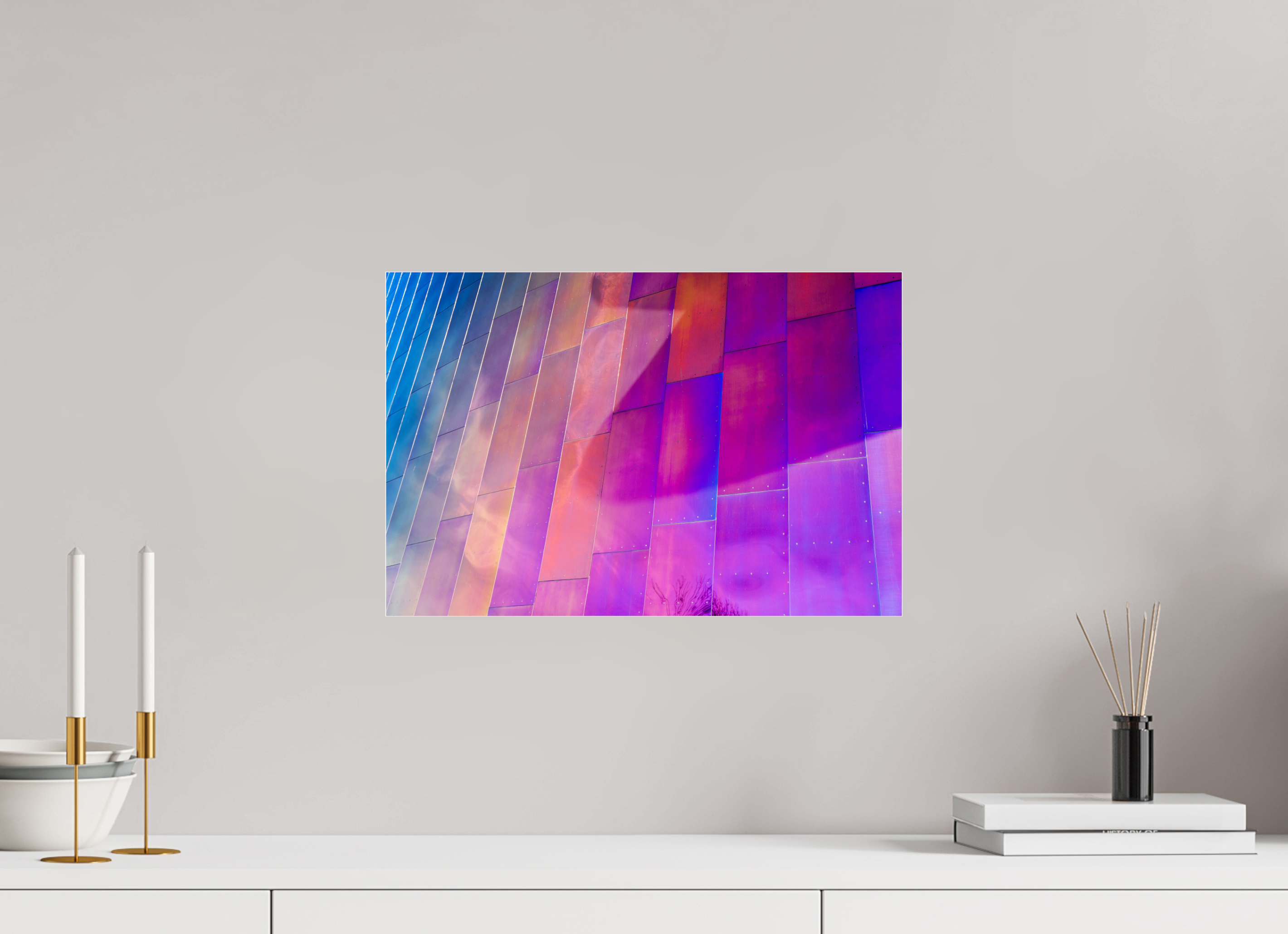45 x 30 cm, Photo Print Under Acrylic Glass Chromatic Dream